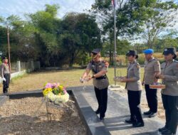 Peringati Hari Bhayangkara ke-79 , Polres Samosir Ziarah keMakam Pahlawan Sidamdam