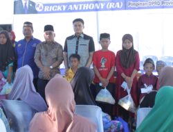 Silaturrahmi dan Santuni Anak Yatim, Ricky Anthony Disambut Hangat Warga Kecamatan Stabat