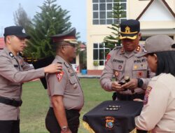Kenaikan Pangkat dan Sertijab Digelar di Polres Humbang Hasundutan
