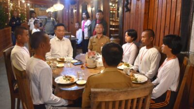 Bupati Humbahas Semangati Paskibraka Lewat Kekaraban Makan Malam 