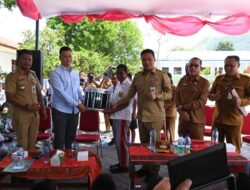 Bupati Humbahas Hadiri Penyerahan CSR PT BEL ke SMPN 007 Sinambela