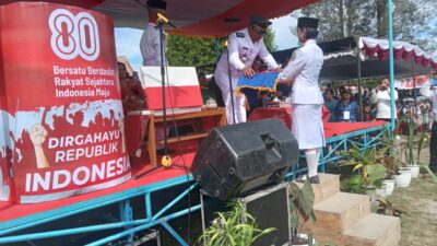 Upacara HUT ke-80 RI di Siborongborong Berlangsung Khidmat