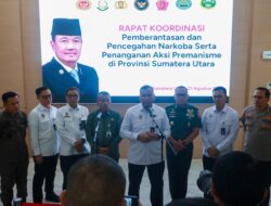 Rakor Pemberantasan Narkoba dan Premanisme di Sumut, Menko Polkam Apresiasi Polda Sumut Berantas Narkoba