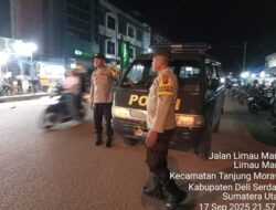 Jaga Kondusifitas di Wilkumnya, Polresta Deli Serdang Jajaran  Laksanakan Patroli Mobile dan Sambangi Warga