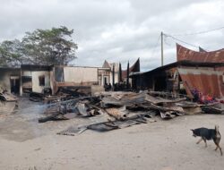 Delapan Rumah di Simarmata Hangus Terbakar, Tiga Rumah Batak Ikut Terbakar