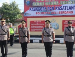 Kapolresta Deli Serdang Pimpin Sertijab Kabag Ops dan Kasat Lantas