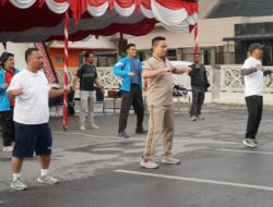 Senam Massal dan Cek Kesehatan di Pelataran MPP Bersama Ketua PKK Humbahas 