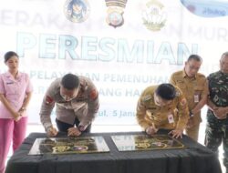 Bupati Humbahas Bersama Kapolres Laksanakan Soft Opening Gedung SPPG Kemala Bayangkari