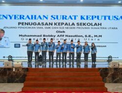 Serahkan 248 SK Penugasan Kepala Sekolah, Gubernur Sumut Bobby Nasution Ingatkan Jangan Ada Pungli