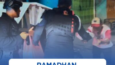 Ramadhan Menghangatkan, Brimob Sumut Berbagi Sahur Untuk Warga di Bawah Underpass Medan