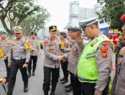 Wakapolda Sumut Cek Pos Terpadu Operasi Ketupat Toba 2026 di Lapangan Merdeka Medan
