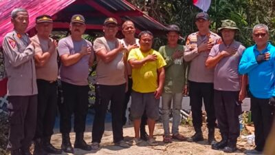 Dukung Akses Warga, Polresta Deli Serdang Laksanakan Renovasi Jembatan Presisi Merah Putih Kuala Sabah