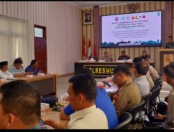 Wujudkan Sitkamtibmas, Polres Humbahas Gelar Rakor Linsek Ops Ketupat Toba 2026