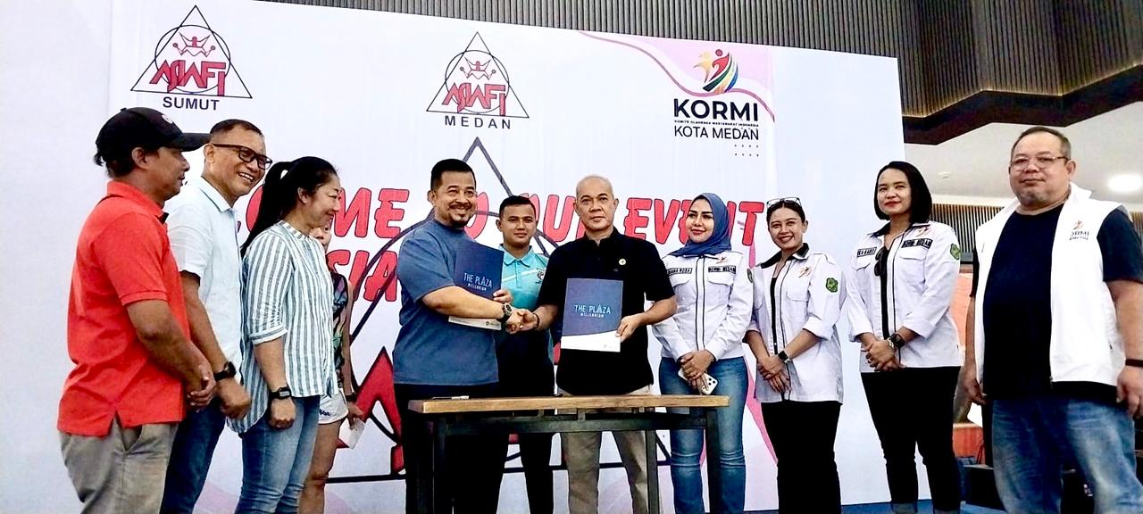 Komite Olahraga Masyarakat Indonesia (Kormi) Kota Medan menandatangani Memorandum of Understanding (MoU) dengan manajemen The Plaza Millenium untuk mengembangkan dan memperkenalkan olahraga masyarakat ke semua kalangan.
