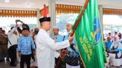Pemko Tebing Tinggi Lepas Keberangkatan 82 Jemaah Haji Menuju Tanah Suci