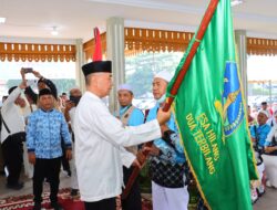Pemko Tebing Tinggi Lepas Keberangkatan 82 Jemaah Haji Menuju Tanah Suci
