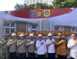 Kapolda Metro Jaya Letakkan Batu Pertama Mako Polres Metro Depok : Pelayanan Harus Makin Baik