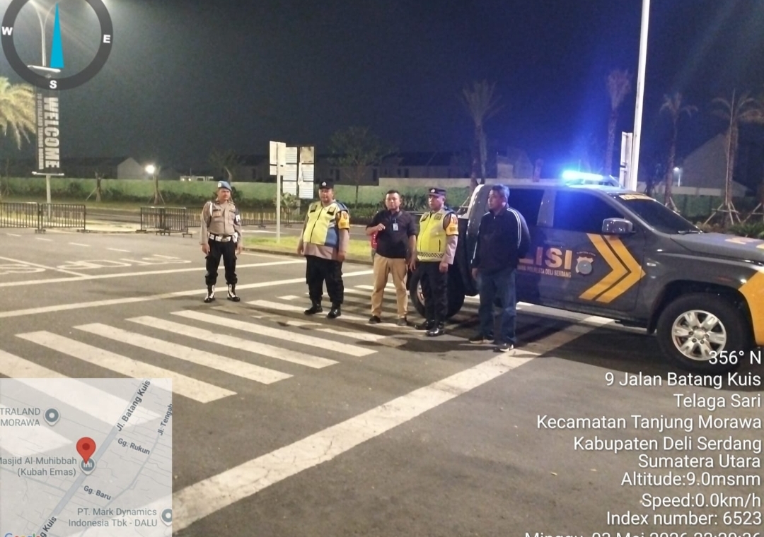 Polresta Deli Serdang bersama Polsek jajaran terus memperkuat upaya menjaga keamanan dan ketertiban masyarakat (kamtibmas) melalui Patroli Blue Light. 