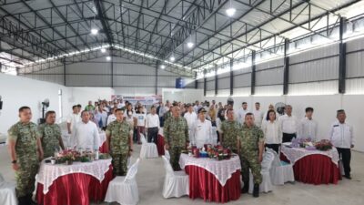 Wali Kota Tebing Tinggi H. Iman Irdian Saragih mengikuti prosesi peresmian operasional 1.061 Koperasi Desa/Kelurahan Merah Putih (KDKMP) se-Indonesia melalui Zoom Meeting, Sabtu (16/5/2026).