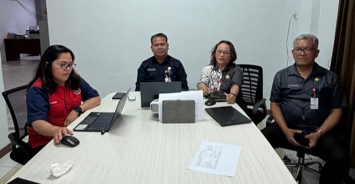 Bupati Humbang Hasundutan (Humbahas) Dr. Oloan Paniaran Nababan mengikuti rapat koordinasi daring yang dipimpin Gubernur Sumatera Utara M. Bobby Afif Nasution, Selasa (5/5/2026). 