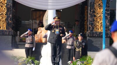 Kepolisian Daerah Sumatera Utara (Polda Sumut) menggelar Upacara Peringatan Hari Lahir Pancasila Tahun 2026 di Lapangan KS Tubun Mapolda Sumut, Senin (1/6/2026) pagi.