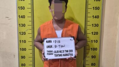 Sat Narkoba Polresta Deli Serdang Amankan Pria yang Menyimpan Sabu di Pantai Labu