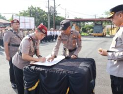 Kapolresta Deli Serdang Pimpin Sertijab Kasat Reskrim dan Dua Kapolsek Jajaran