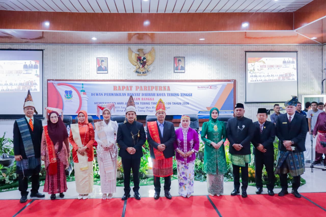 Pemerintah Kota bersama Dewan Perwakilan Rakyat Daerah (DPRD) Kota Tebing Tinggi menggelar rangkaian perayaan Hari Jadi Kota Tebing Tinggi ke-109 pada Rabu (01/7/2026).