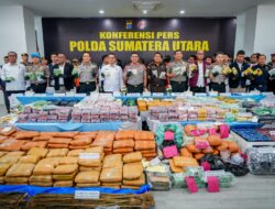 Polda Sumut Ungkap 3.865 Kasus Narkoba dalam Enam Bulan, Sita 5,3 Ton Barang Bukti