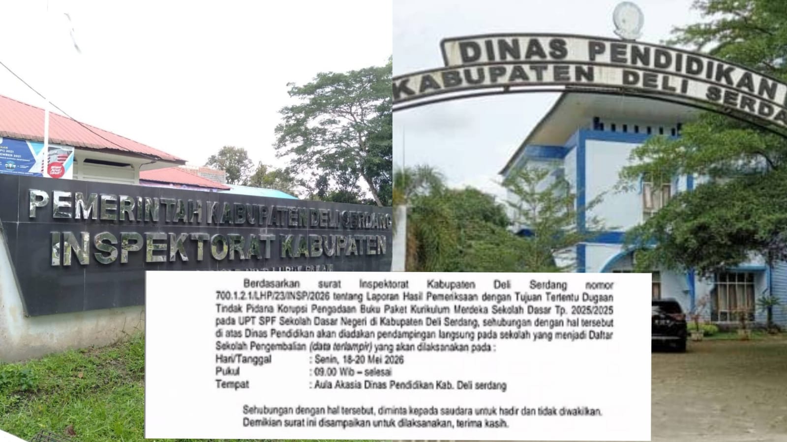 Kantor Dinas Pendidikan Deli Serdang.