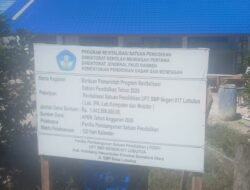 Proyek Rp1,04 Miliar SMPN 017 Lobutua Disorot, Kepala Sekolah Belum Beri Klarifikasi