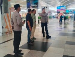 Kapolresta Deli Serdang Tinjau Kualanamu Pasca Erupsi Anak Krakatau
