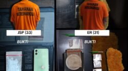 Satresnarkoba Polres Binjai Amankan 2 Pelaku Sabu 3,9 Gram