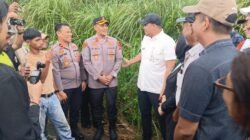 Gubernur Sumut bersama Kapolres Binjai dan Plt Bupati Langkat Tinjau Jalan Longsor di Desa Telagah