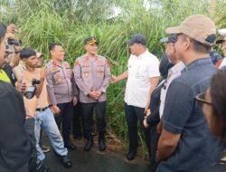 Gubernur Sumut bersama Kapolres Binjai dan Plt Bupati Langkat Tinjau Jalan Longsor di Desa Telagah