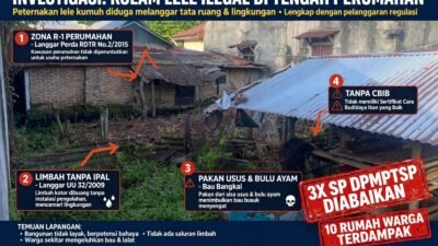 Kantongi 3 SP, Peternakan Lele di Medan Tuntungan Tetap Beroperasi, Warga Protes Bau Busuk