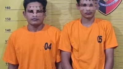 Dua terduga pelaku curanmor, J alias Jeki (29) dan GS alias Gagak (18), diamankan Polsek Binjai Kota usai gasak Honda Beat BK 2411 RBA, di Jalan Tamtama, Kelurahan Satria, Senin (28/9/2026) dini hari.