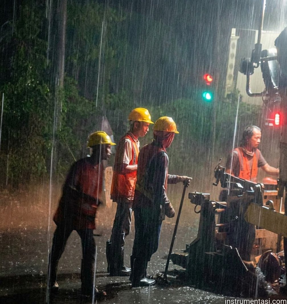Proyek Provinsi Sumatera Utara. Penghamparan hotmix di Jalan Provinsi Simpang Sukaramai- Salak, Kabupaten Pakpak Bharat. (Dok. HM/instrumentsi.com)