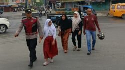 Polsek Sunggal Intensifkan Strong Point Pagi, Jamin Kelancaran dan Keamanan Warga