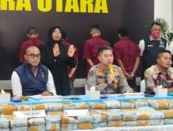 Polda Sumut Bongkar 244 Kg Sabu, 9 Kurir Jaringan Aceh-Jakarta Ditangkap