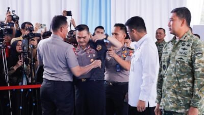 Polda Sumut bersama Bareskrim, BNN dan Bea Cukai ungkap penyelundupan 1,16 ton ketamin di perairan Tanjung Balai Asahan, barang bukti kapal MT Global 168 dibawa ke Belawan, 21 Oktober 2026.