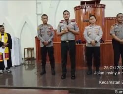 Kapolres Binjai Hadiri Minggu Kasih di GBKP Simpang Awas, Ajak Jemaat Jaga Kamtibmas