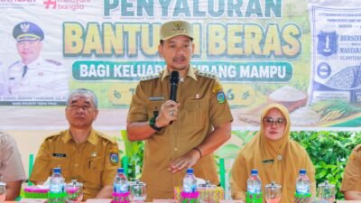 Senin, 26 Oktober 2026, Tebing Tinggi – Wali Kota Tebing Tinggi H Iman Irdian Saragih serahkan bantuan pangan beras 10 kg kepada keluarga kurang mampu di Kelurahan Tambangan dan Bandar Sono untuk 10 ribu KPM.