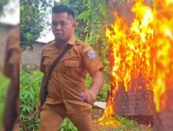 Viral ! Kadus Nekat Sendirian Bakar Lapak Judi Dan Narkoba Selambo